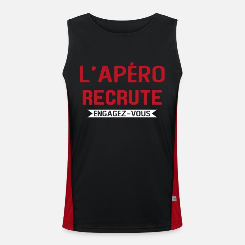 L'apéro Recrute Engagez-vous Débardeur respirant contrasté Homme 