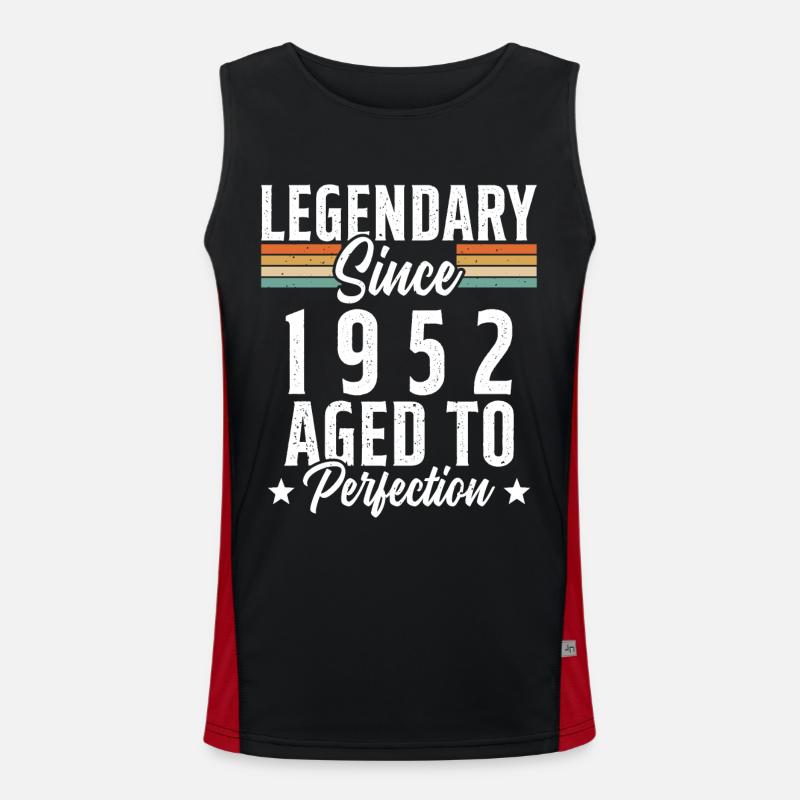 Legendär seit 1952 Geschenk Funktionelles Kontrast-Tank Top für Männer 