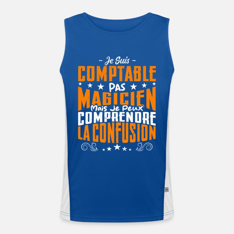 Je Suis Comptable Pas Magicien Débardeur respirant contrasté Homme 