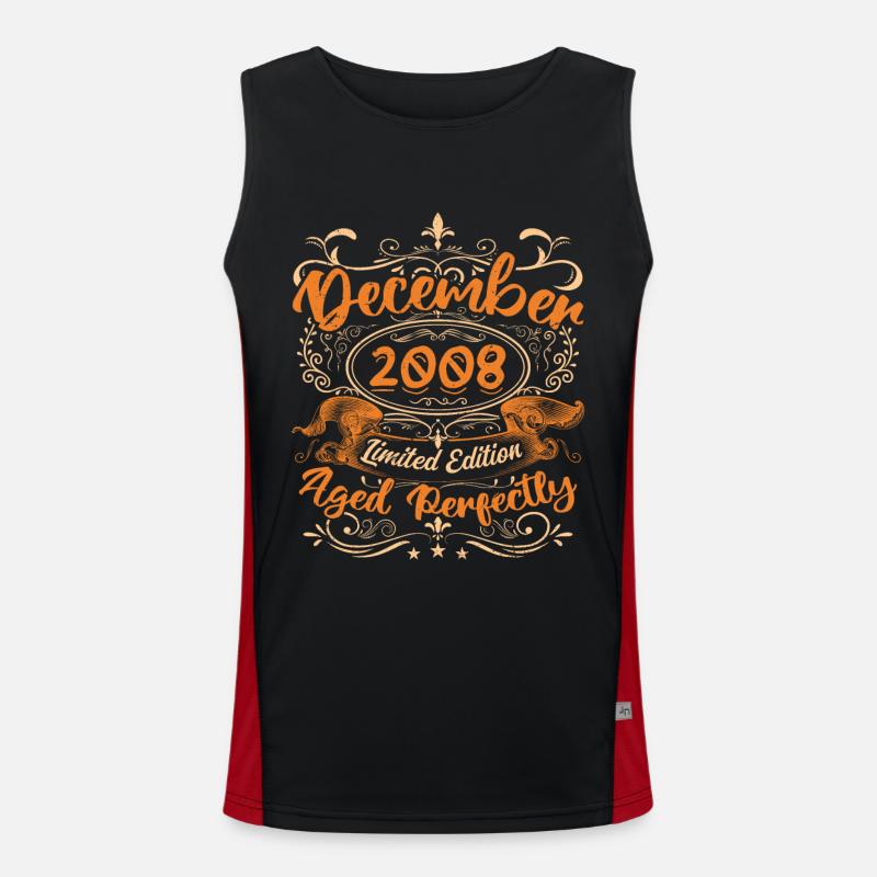 December 2008 | Limited Edition - Men's Functional Contrast Tank Top  - black/red