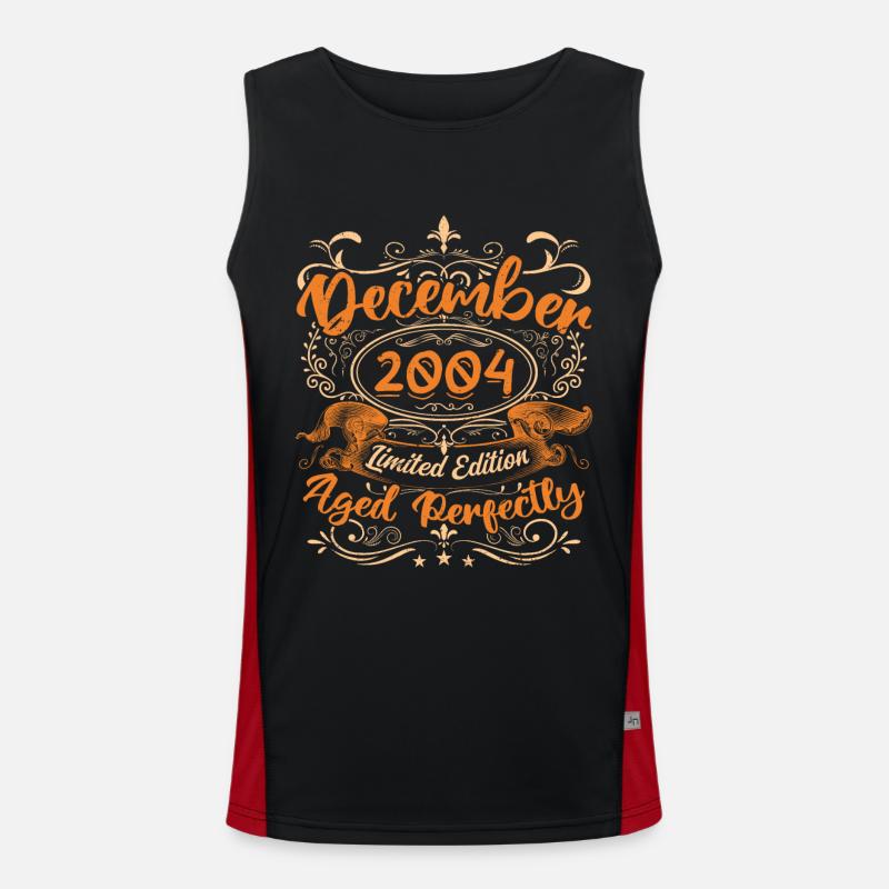 December 2004 | Limited Edition - Men's Functional Contrast Tank Top  - black/red