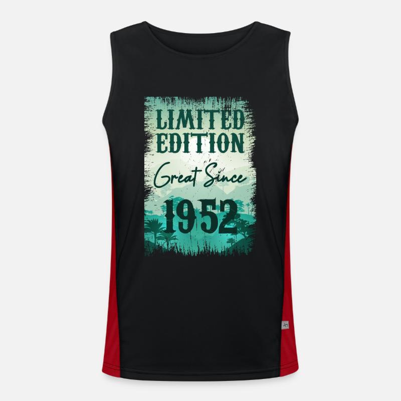 Einzigartig seit 1952 Funktionelles Kontrast-Tank Top für Männer 