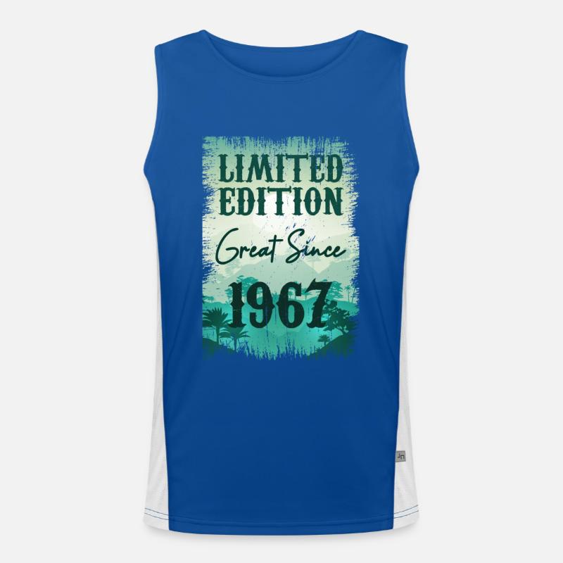 Einzigartig seit 1967 Funktionelles Kontrast-Tank Top für Männer 