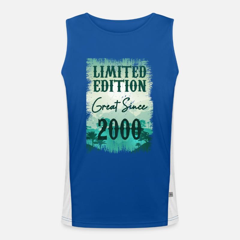 Einzigartig seit 2000 Funktionelles Kontrast-Tank Top für Männer 