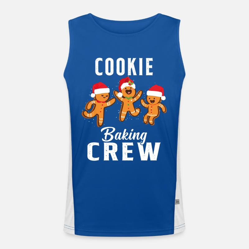 Cookie Baking Crew Cookie Geschenk Funktionelles Kontrast-Tank Top für Männer 