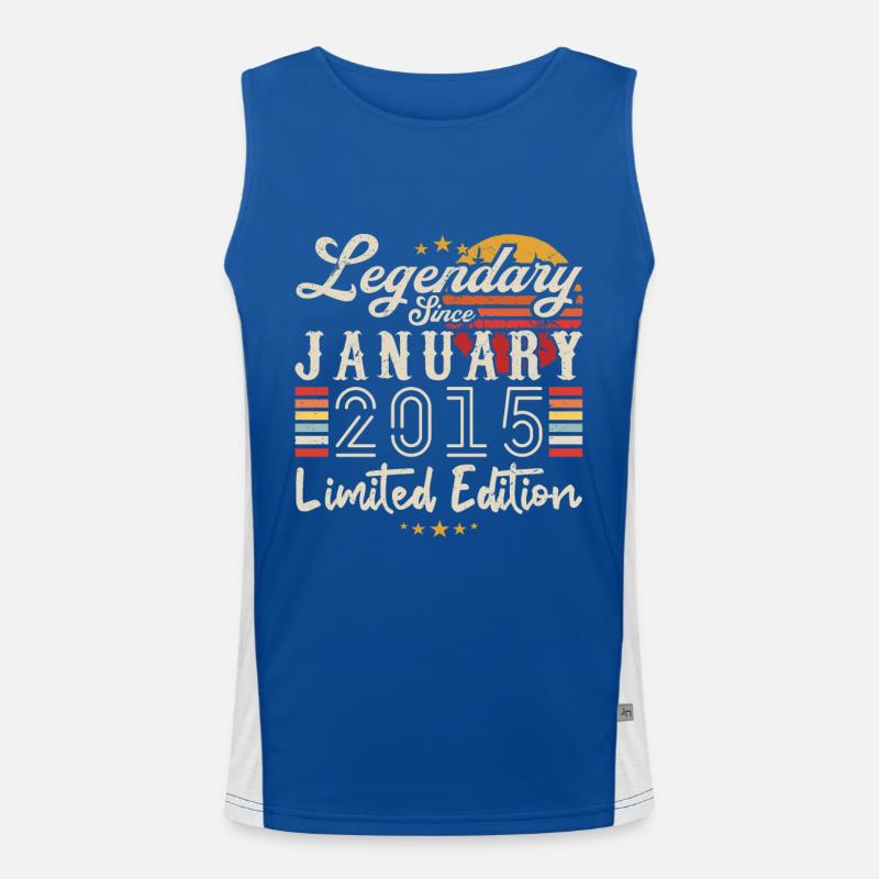 Legendary since January 2015 Limited Edition Men's Functional Contrast Tank Top 
