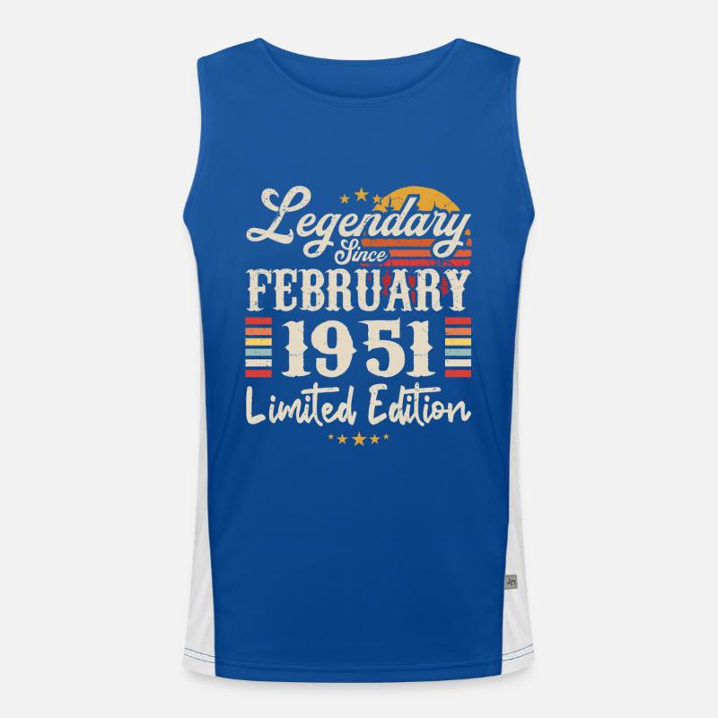 Legendary Since February 1951 | Limited Edition Débardeur respirant contrasté Homme 