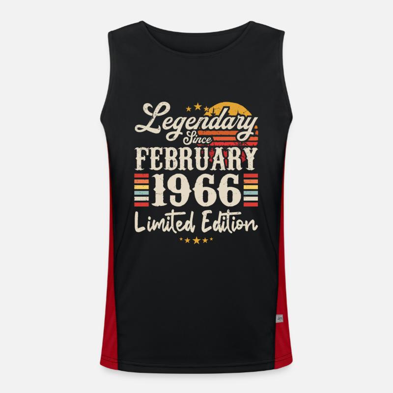 Legendary Since February 1966 | Limited Edition Débardeur respirant contrasté Homme 