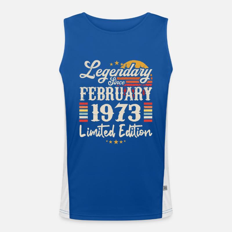 Legendary Since February 1973 | Limited Edition Débardeur respirant contrasté Homme 