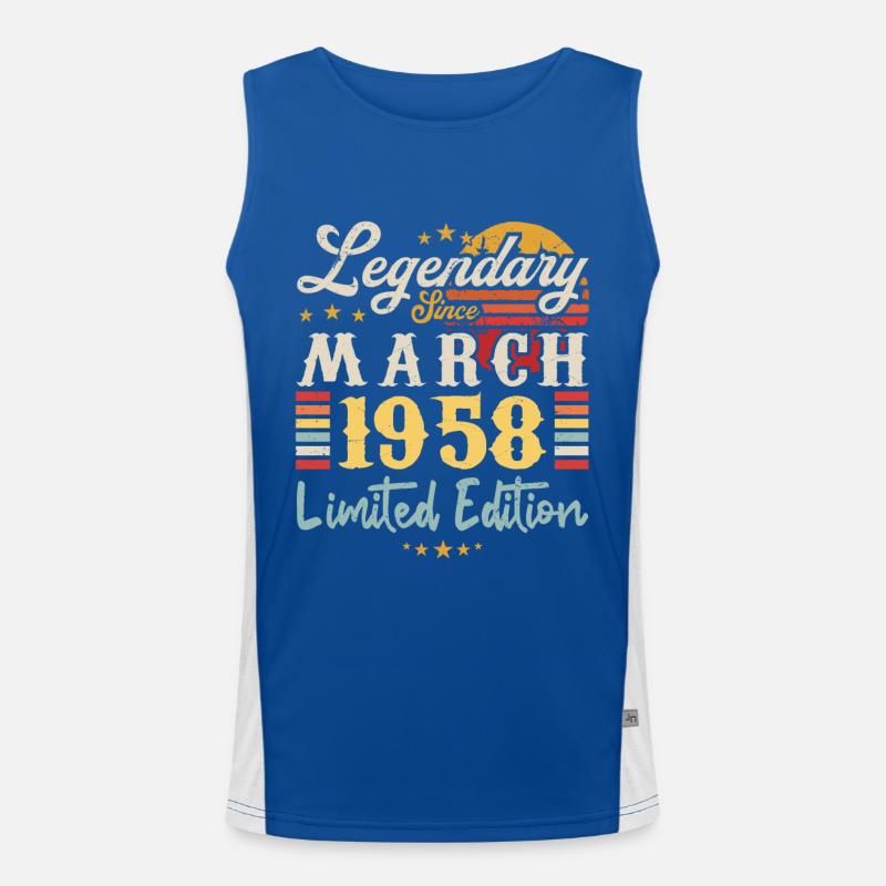 Legendary Since March 1958 - Limited Edition Men's Functional Contrast Tank Top 