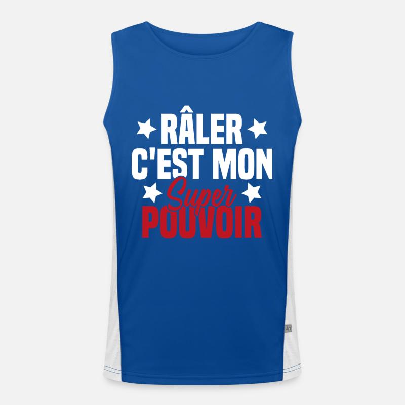 RALER C'EST MON SUPER POUVOIR Débardeur respirant contrasté Homme 