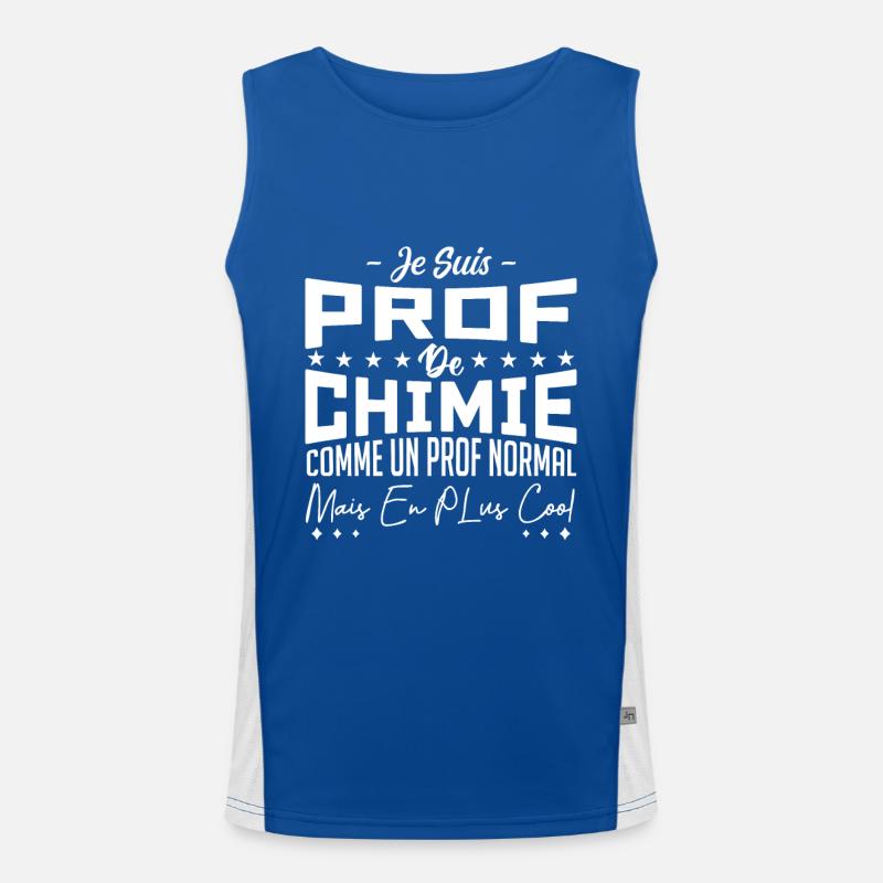 Meilleur prof de chimie Débardeur respirant contrasté Homme 