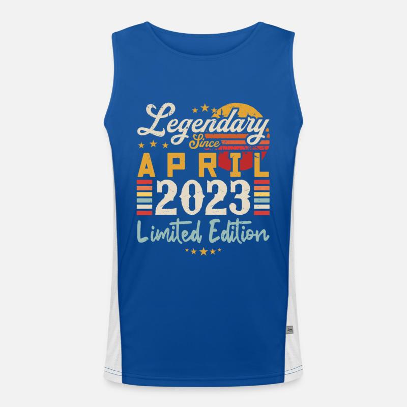 Legendary Since April 2023 | Limited Edition Men's Functional Contrast Tank Top 