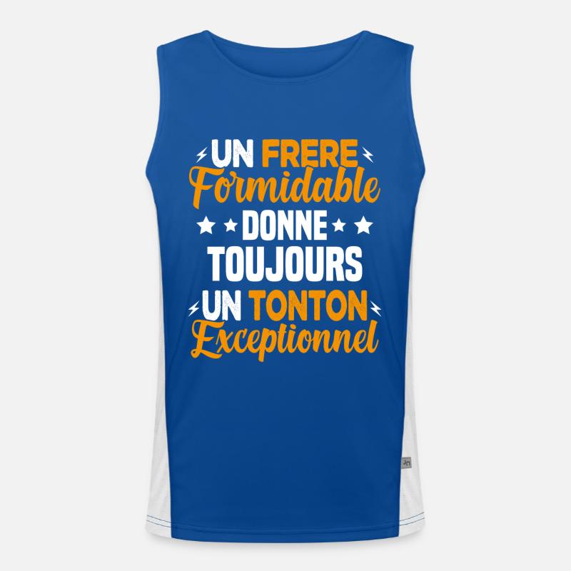 Cadeau pour Frère / Oncle - Un Tonton Exceptionnel Débardeur respirant contrasté Homme 