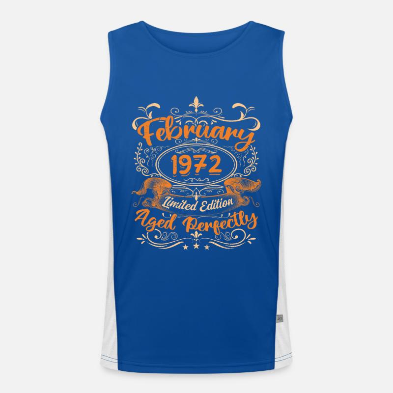 February 1972 | Aged Perfectly Men's Functional Contrast Tank Top 