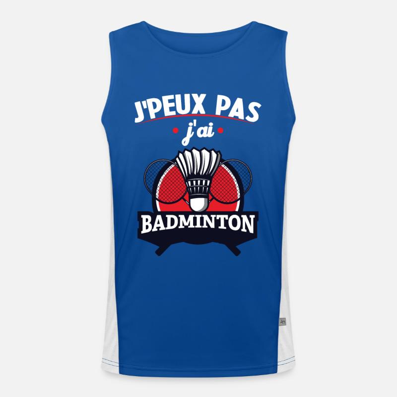 Je Peux Pas J'ai Badminton Débardeur respirant contrasté Homme 