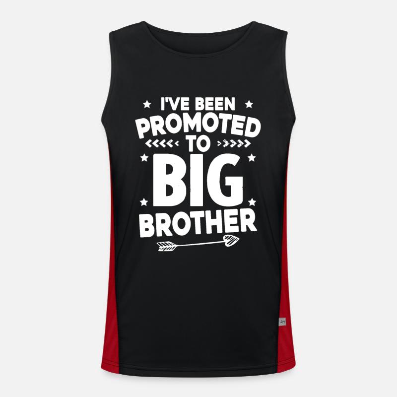 Ich werde ein großer Bruder sein - zukünftiger großer Bruder Funktionelles Kontrast-Tank Top für Männer 
