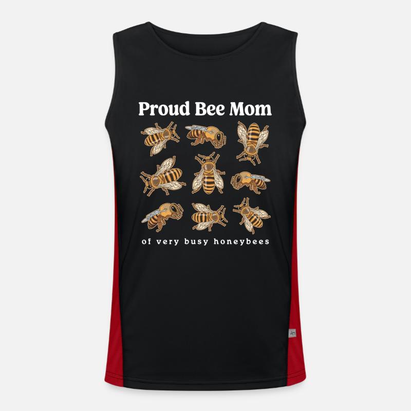 Beekeeper Beekeeper Beekeeper Beekeeping Gift Men's Functional Contrast Tank Top 