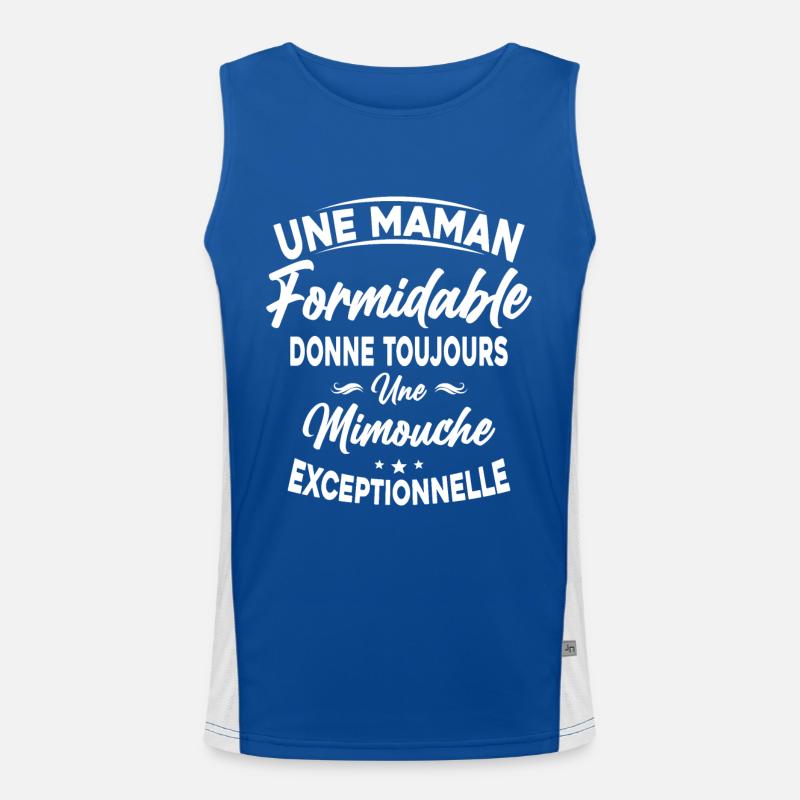 Maman formidable donne Mimouche Exceptionnelle Débardeur respirant contrasté Homme 