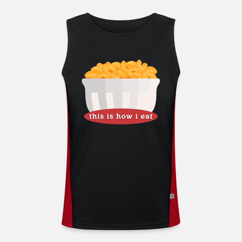 Makkaroni Und Käse Mac Cheese Geschenk Funktionelles Kontrast-Tank Top für Männer 
