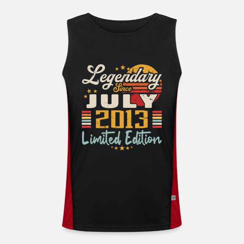Juli 2013 Jubiläum - Limited Edition | 2013 Funktionelles Kontrast-Tank Top für Männer 