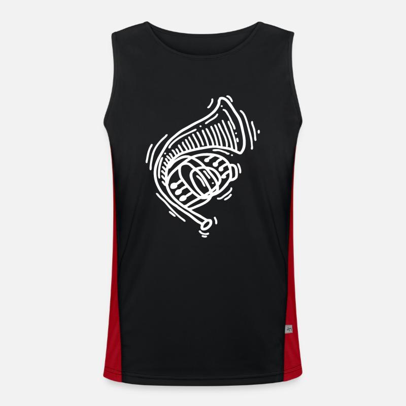 Waldhorn Funktionelles Kontrast-Tank Top für Männer 