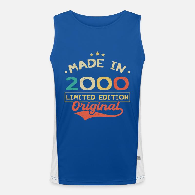 Made in 2000 | Limited Edition 2000 | Original Débardeur respirant contrasté Homme 