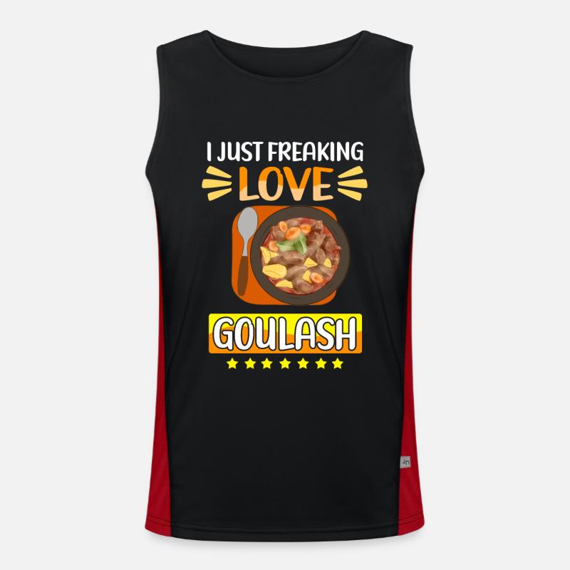 Gulasch Ungarischer Gulasch Geschenk Funktionelles Kontrast-Tank Top für Männer 