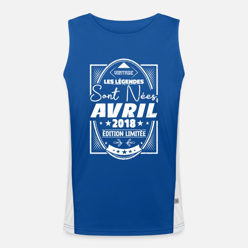 Avril 2018 Débardeur respirant contrasté Homme 