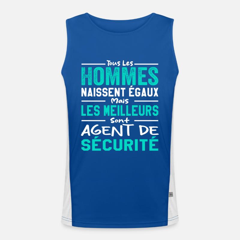 Agent de Sécurité | Métier Citations, Humour Garde Débardeur respirant contrasté Homme 
