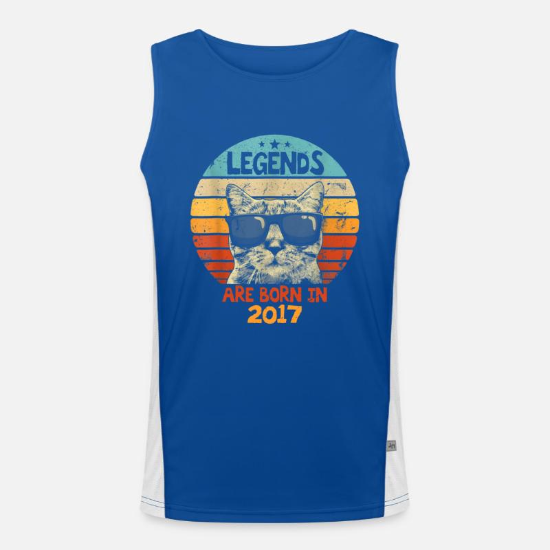 Die Legenden wurden 2017 geboren Jubiläumsgeschenk Funktionelles Kontrast-Tank Top für Männer 