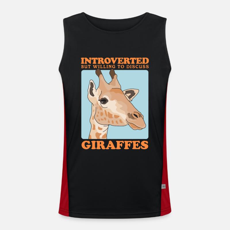 Giraffe Giraffe Gift Men's Functional Contrast Tank Top 