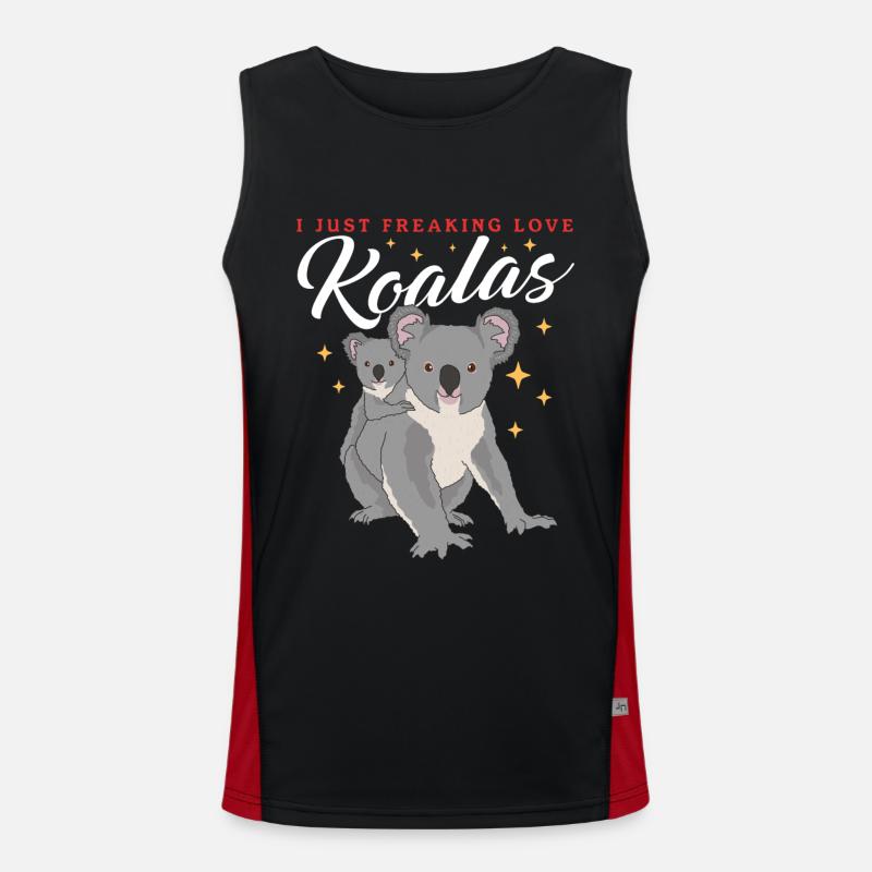 Koala Koalas Koala Bear Koala Bears Cadeau Débardeur respirant contrasté Homme 