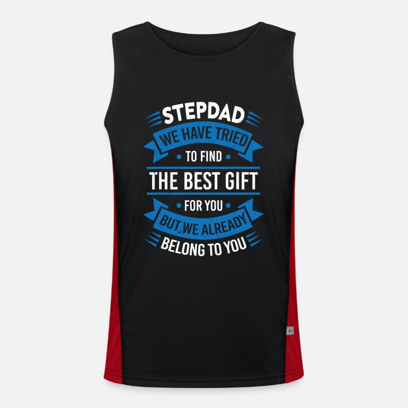 Stepdad Trying to find a better gift Men's Functional Contrast Tank Top 