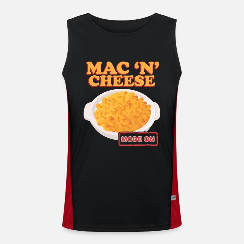 Macaroni au fromage Mac and Cheese Cadeau Débardeur respirant contrasté Homme 
