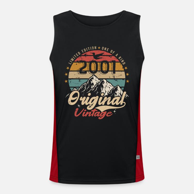 Original Vintage 2001 limited edition 2001 Men's Functional Contrast Tank Top 