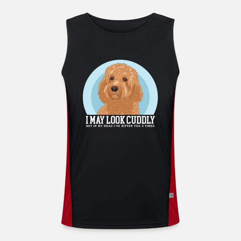 Cavapoo Hunde Cavoodle Hundebesitzer Geschenk Funktionelles Kontrast-Tank Top für Männer 