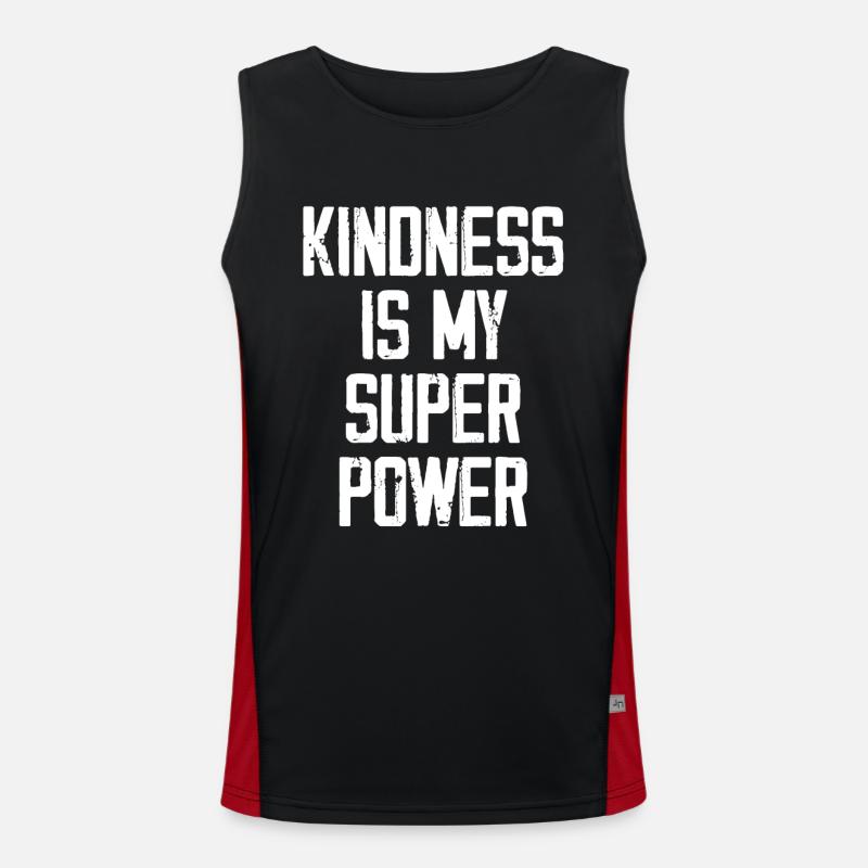 kindness is my super power Débardeur respirant contrasté Homme 