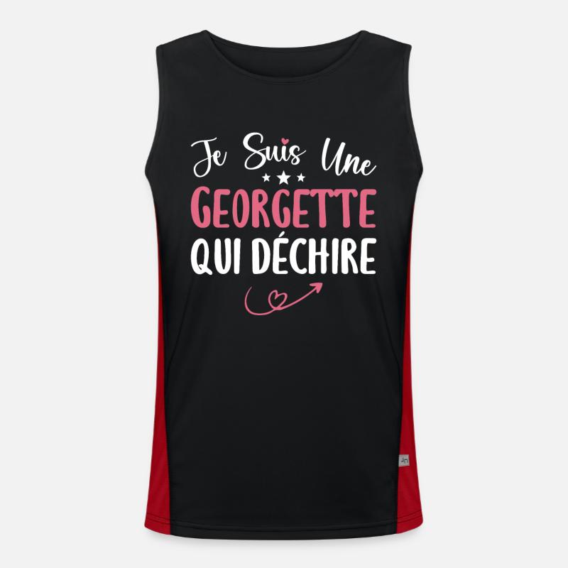 Je Suis Une Georgette Qui Déchire Débardeur respirant contrasté Homme 