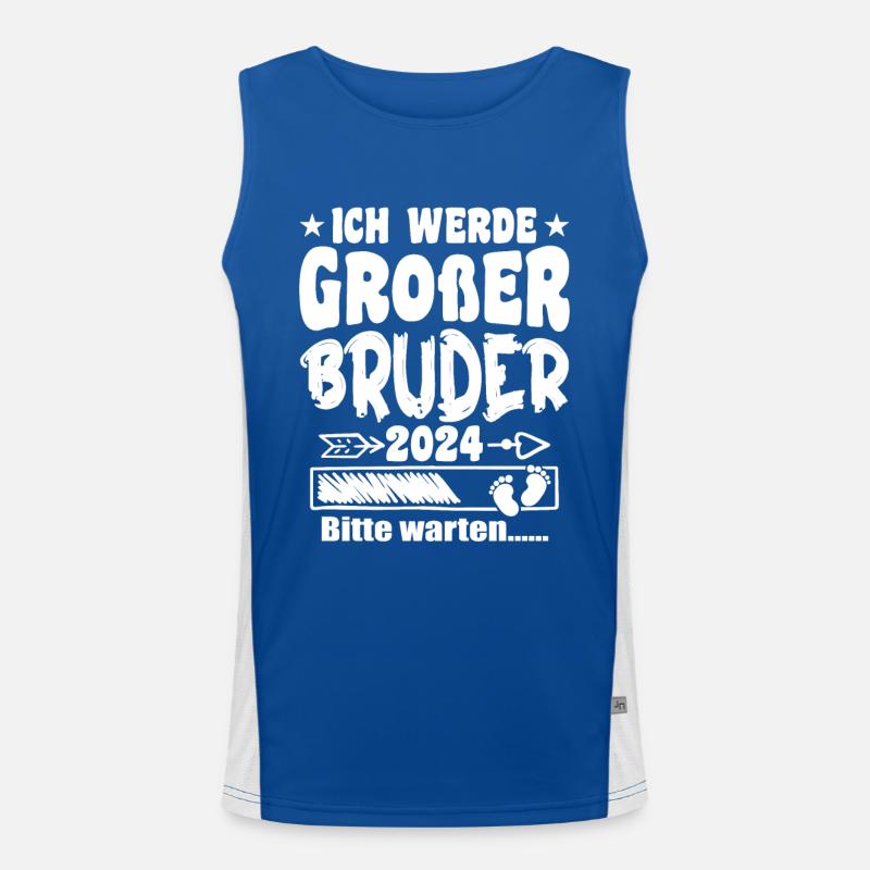 Ich werde Großer Bruder 2024 Débardeur respirant contrasté Homme 