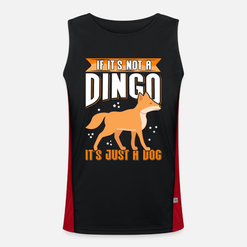 Dingo Hunde Australische Dingos Geschenk Funktionelles Kontrast-Tank Top für Männer 