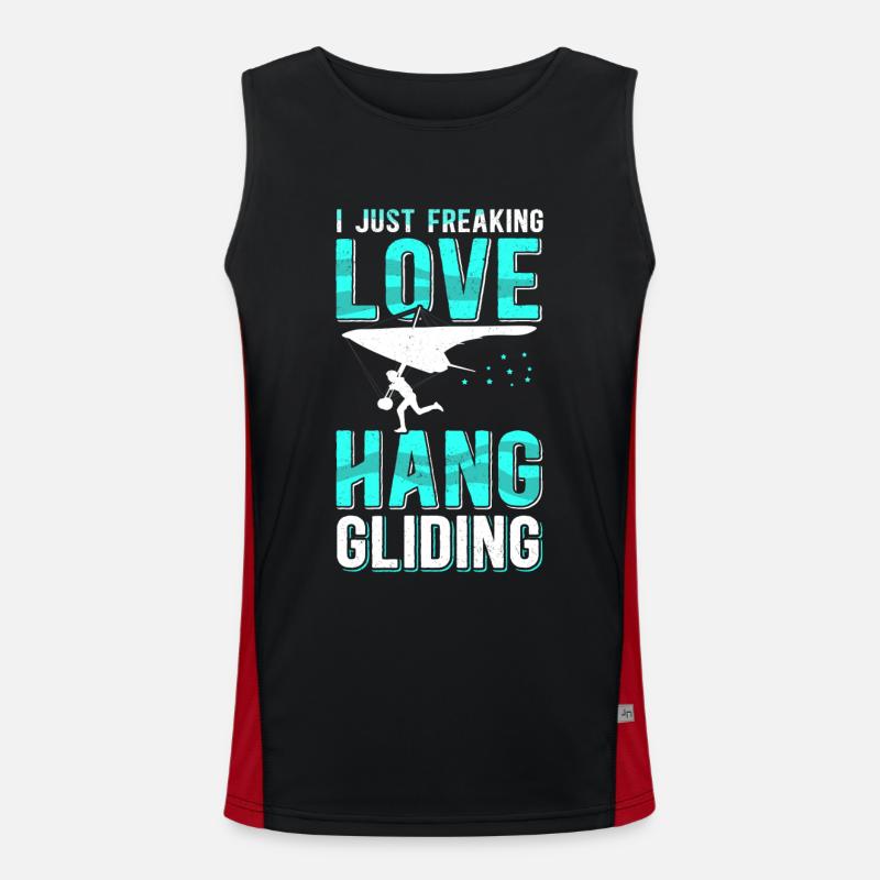 Hang Gliding Hanggliding Hängegleiter Geschenk Funktionelles Kontrast-Tank Top für Männer 
