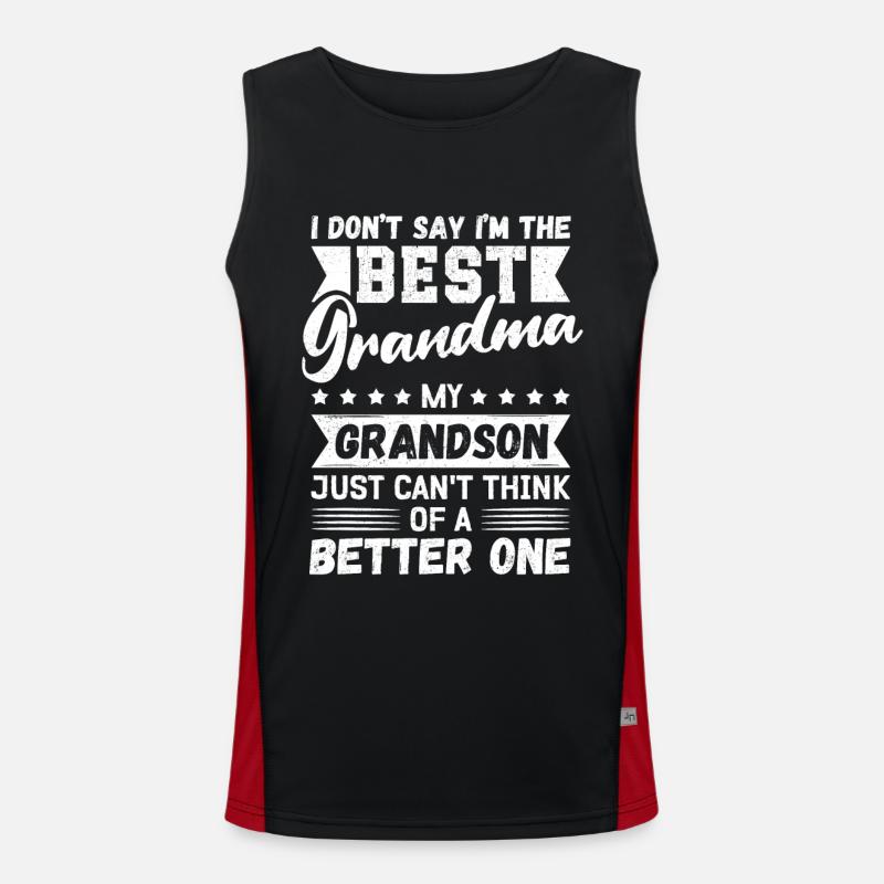 Oma Geschenke Geburtstag Muttertag Funktionelles Kontrast-Tank Top für Männer 
