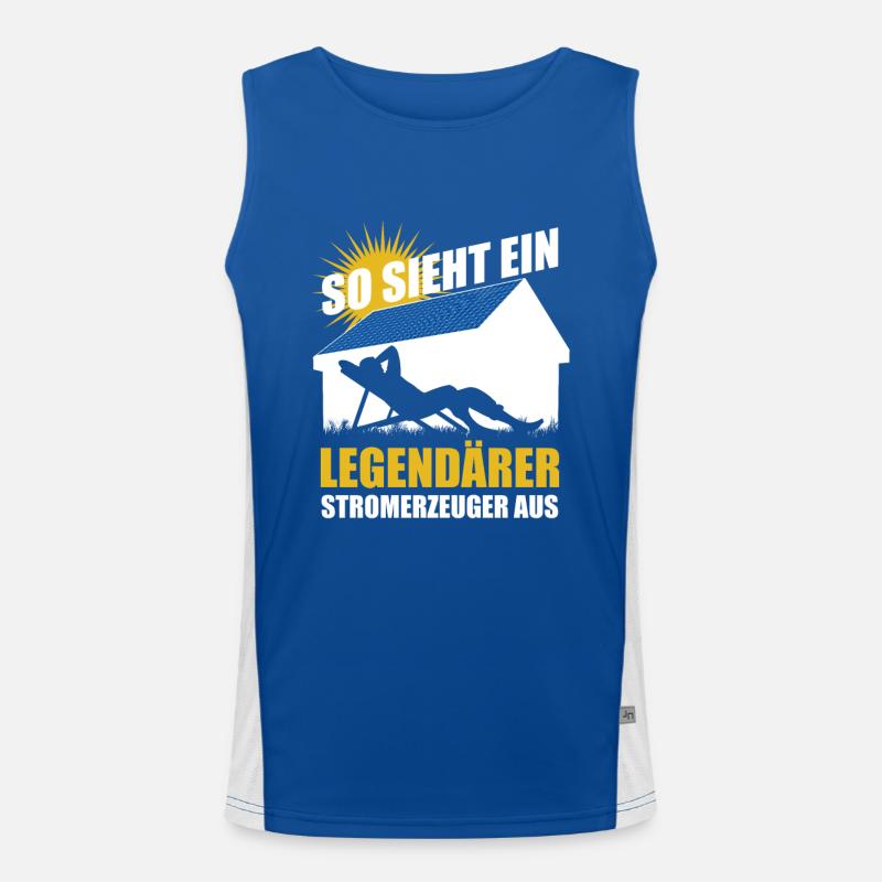 So sieht ein legendärer Stromerzeuger aus - Solar Funktionelles Kontrast-Tank Top für Männer 