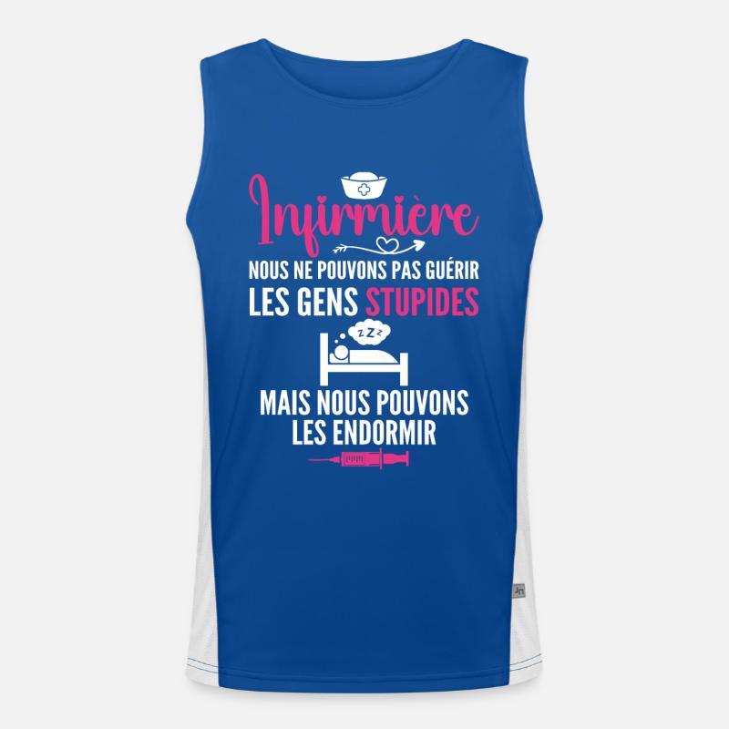 Krankenschwester Humor - Krankenschwester Geschenk Funktionelles Kontrast-Tank Top für Männer 