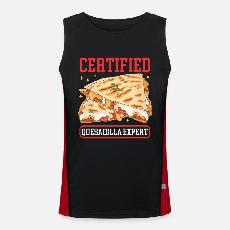 Quesadilla Tortilla Quesadillas Geschenk Funktionelles Kontrast-Tank Top für Männer 
