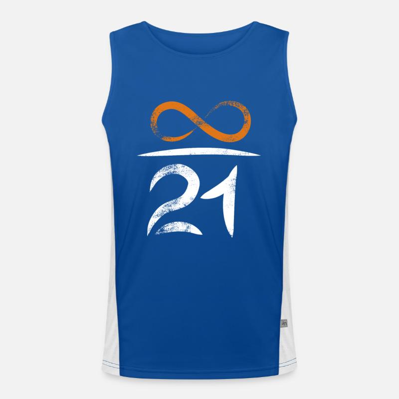 21 million Bitcoins - value increases infinitely Men's Functional Contrast Tank Top 