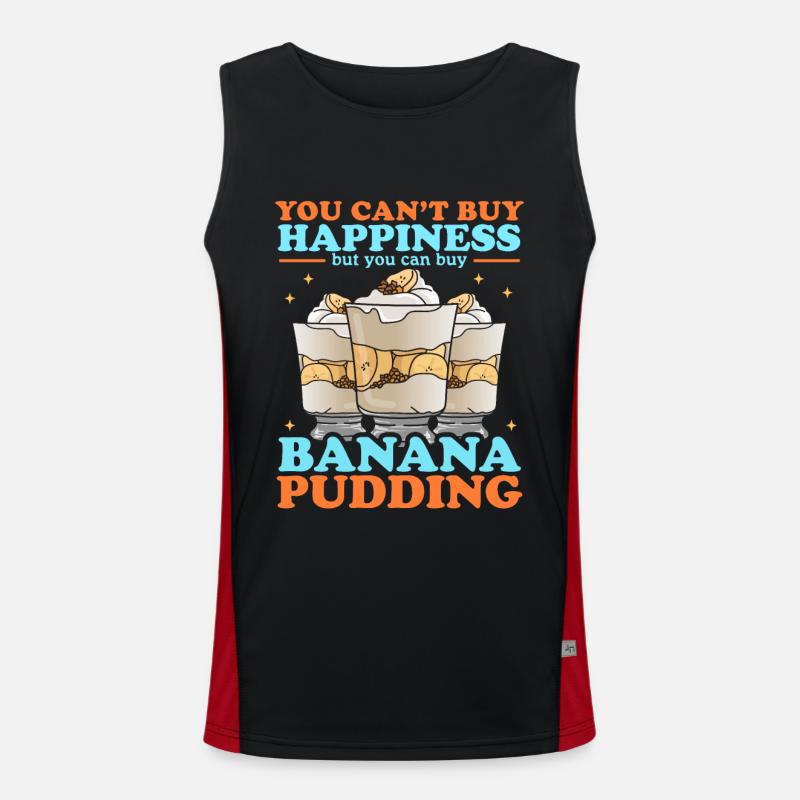 Bananenpudding Bananen Pudding Geschenk Funktionelles Kontrast-Tank Top für Männer 