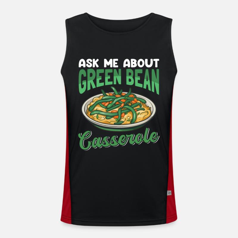 Casserole de haricots verts Casserole de haricots cadeau Débardeur respirant contrasté Homme 