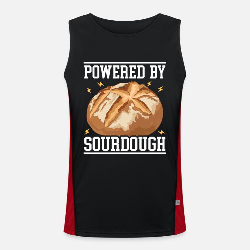 Sourdough Bread Sourdough Breads Baking Gift Men's Functional Contrast Tank Top 